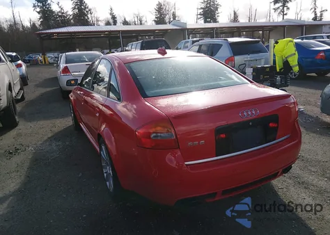2003 Audi Rs6 4.2 из США, поврежденный, VIN WUAPV54B23N904855